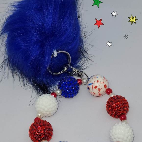 RHINESTONE AMERICANA WRISTLET KEYCHAIN!! 🇺🇲 - Picture 7 of 7